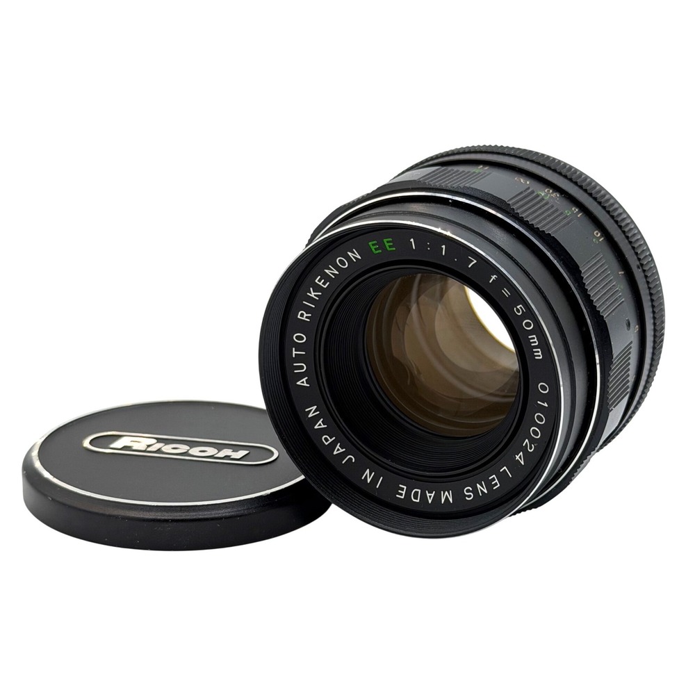 Ricoh Auto Rikenon EE 50mm f1.7 M42 Screw Mount Prime Lens Made in Japan 010024